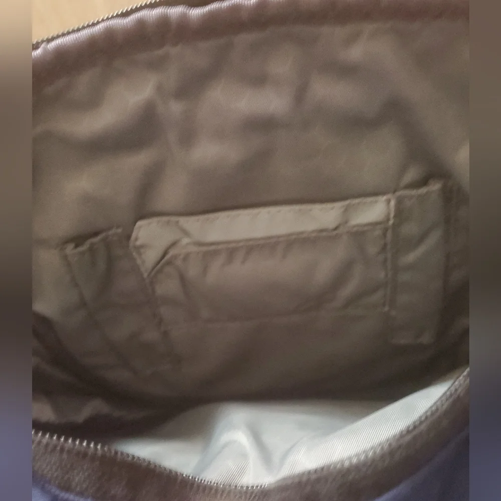TUMI Navy Blue Organizer Travel Crossbody Bag.